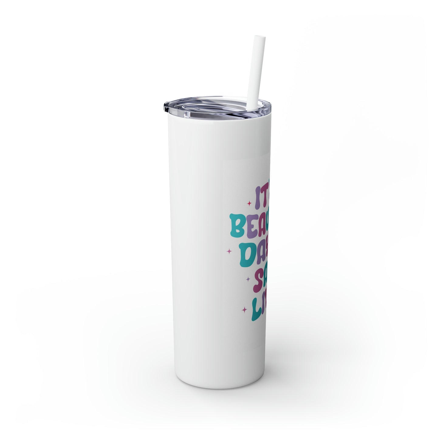 It's A Beautiful Day To Save Lives Nurse Tumbler 20oz with Straw. Perfect For Nurse Week, Students, Graduates, Registered Nurse, ER, Pediatric, Oncology, NICU, Nurse Retirement - BPA Free, Stainless Steel