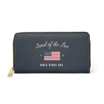 Patriotic USA Bible Study Group Wallet, Camp Counselor Wallet For Faithful Women, Perfect For Religious Students, Teachers, Perfect Gift For Christian Faith, Catholic School & Faithful Individuals