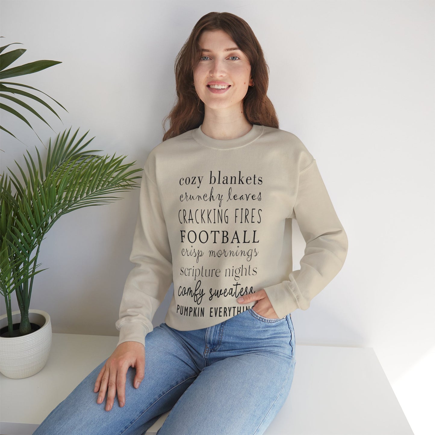 Fall Crewneck Sweatshirt For Women and Girls, Perfect For Religious Students, Bible Study Groups, Teachers, Perfect Gift For Christian Faith, Catholic School Gift & Faithful Individuals