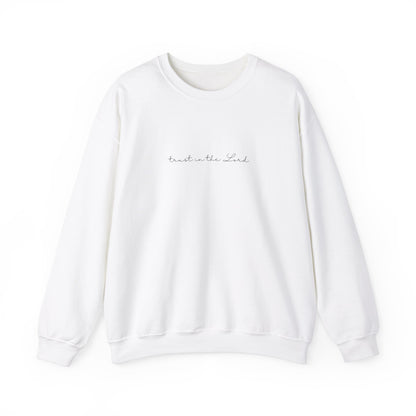 Trust In The Lord Trendy Scripture Crewneck For Women, Perfect For Religious Students, Teachers, Perfect Gift For Christian Faith, Catholic School Gift & Faithful Individuals
