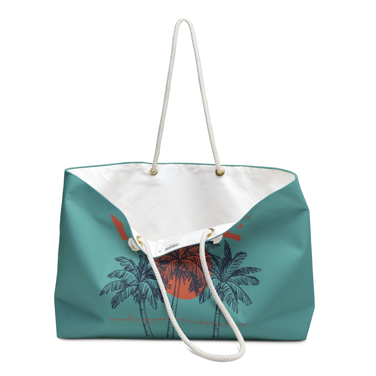 Find Me Reading Psalms Under The Palms Beach Bag Christian Tote Bag For Women, Perfect For Religious Students, Campers, Counselors, Teachers, Perfect Gift For Christian Faith, Catholic School Gift & Faithful Individuals