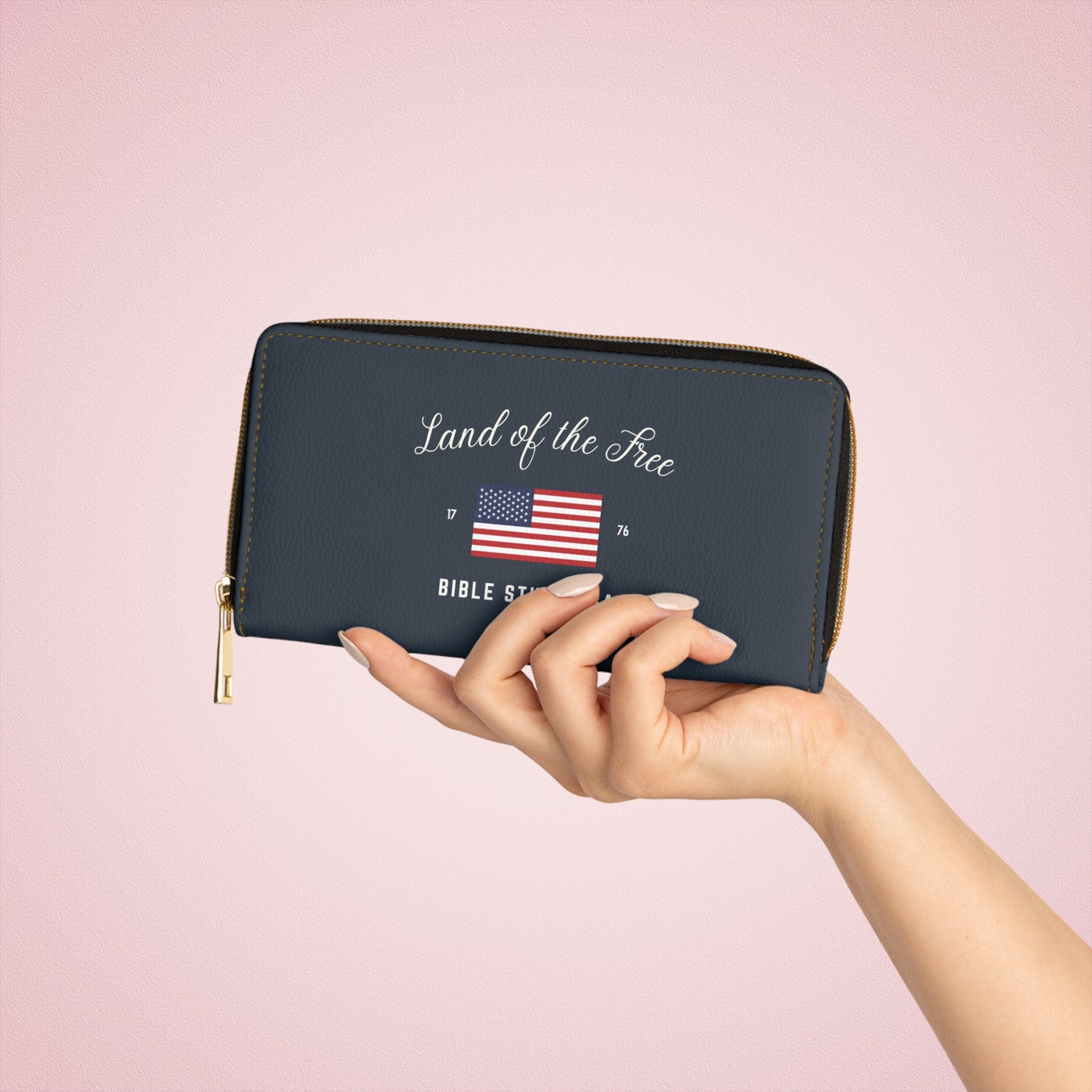 Patriotic USA Bible Study Group Wallet, Camp Counselor Wallet For Faithful Women, Perfect For Religious Students, Teachers, Perfect Gift For Christian Faith, Catholic School & Faithful Individuals