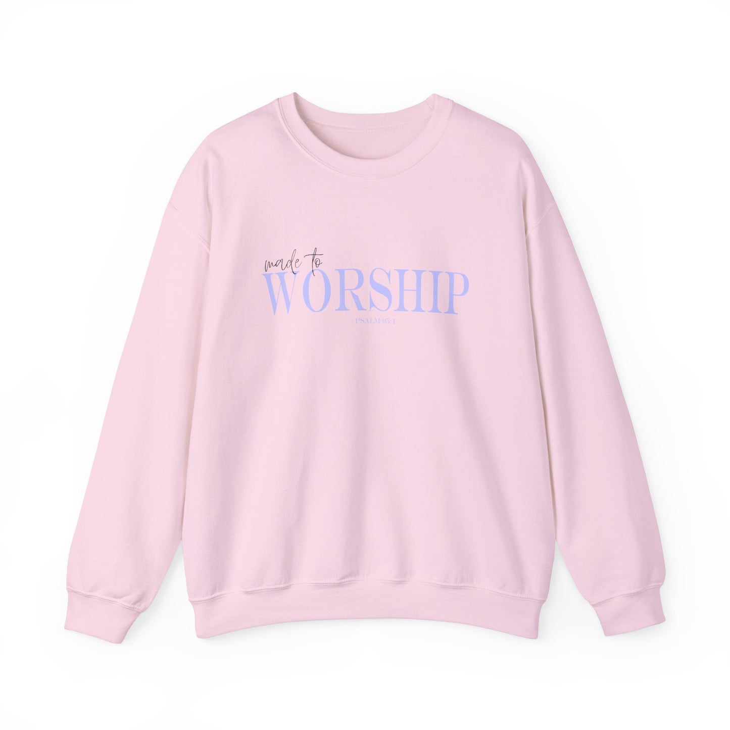 Scripture Crewneck For Women Psalm 95:1, Perfect For Religious Students, Teachers, Perfect Gift For Christian Faith, Catholic School Gift & Faithful Individuals