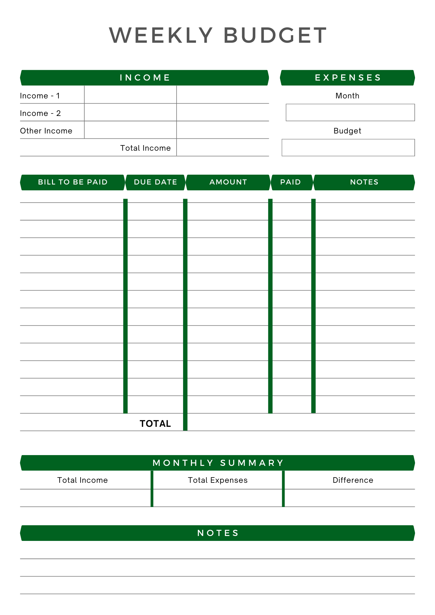 Christian Weekly Budget Spreadsheet For Saving & Taking Control of Your Finances