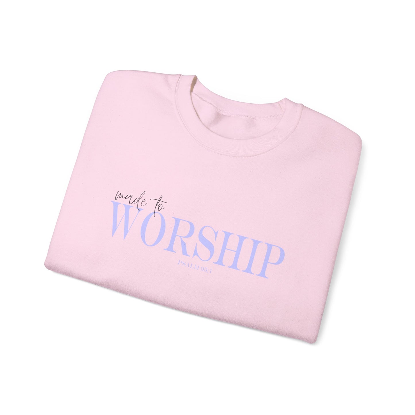 Scripture Crewneck For Women Psalm 95:1, Perfect For Religious Students, Teachers, Perfect Gift For Christian Faith, Catholic School Gift & Faithful Individuals