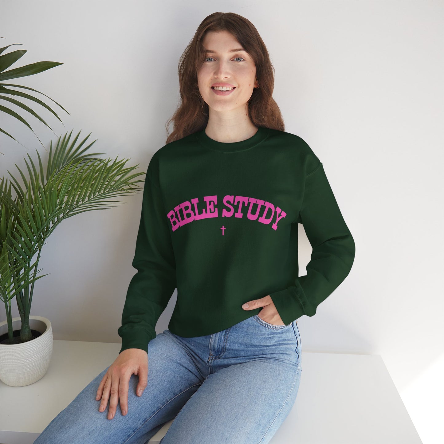 Crewneck Sweatshirt For Bible Study Groups, Summer Campers For Women and Girls, Perfect For Religious Students, Campers, Counselors, Teachers, Perfect Gift For Christian Faith, Catholic School Gift & Faithful Individuals