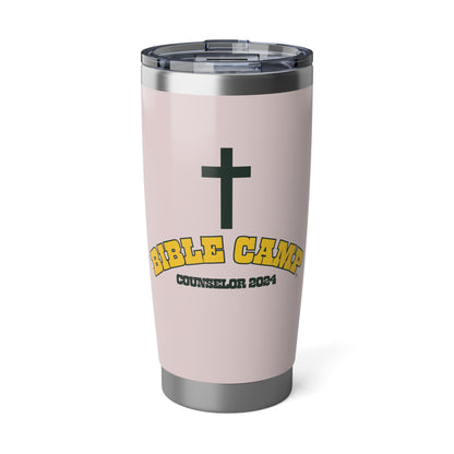 Bible Camp Counselor 2024 20oz Tumbler For Faithful Women 20oz, Perfect For Religious Students, Teachers, Perfect Gift For Christian Faith, Catholic School & Faithful Individuals