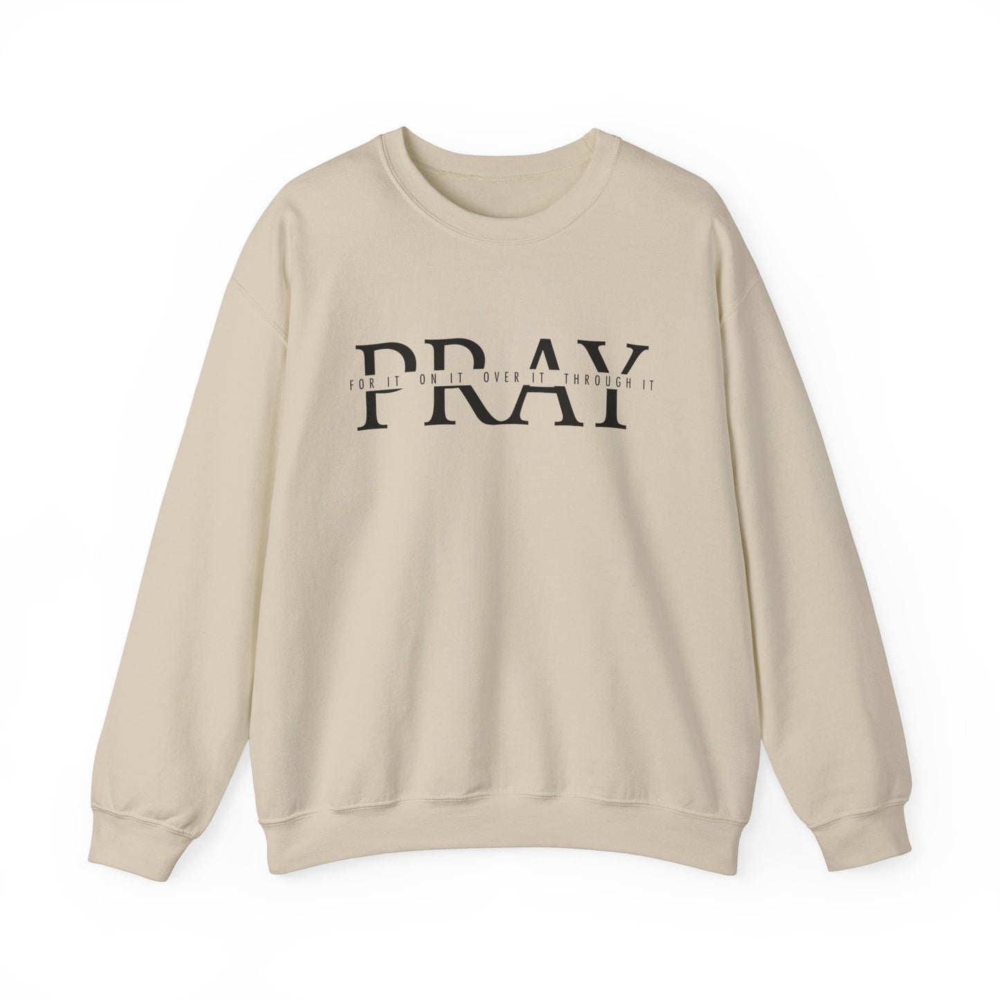 Pray For It Scripture Crewneck For Women, Perfect For Religious Students, Teachers, Perfect Gift For Christian Faith, Catholic School Gift & Faithful Individuals