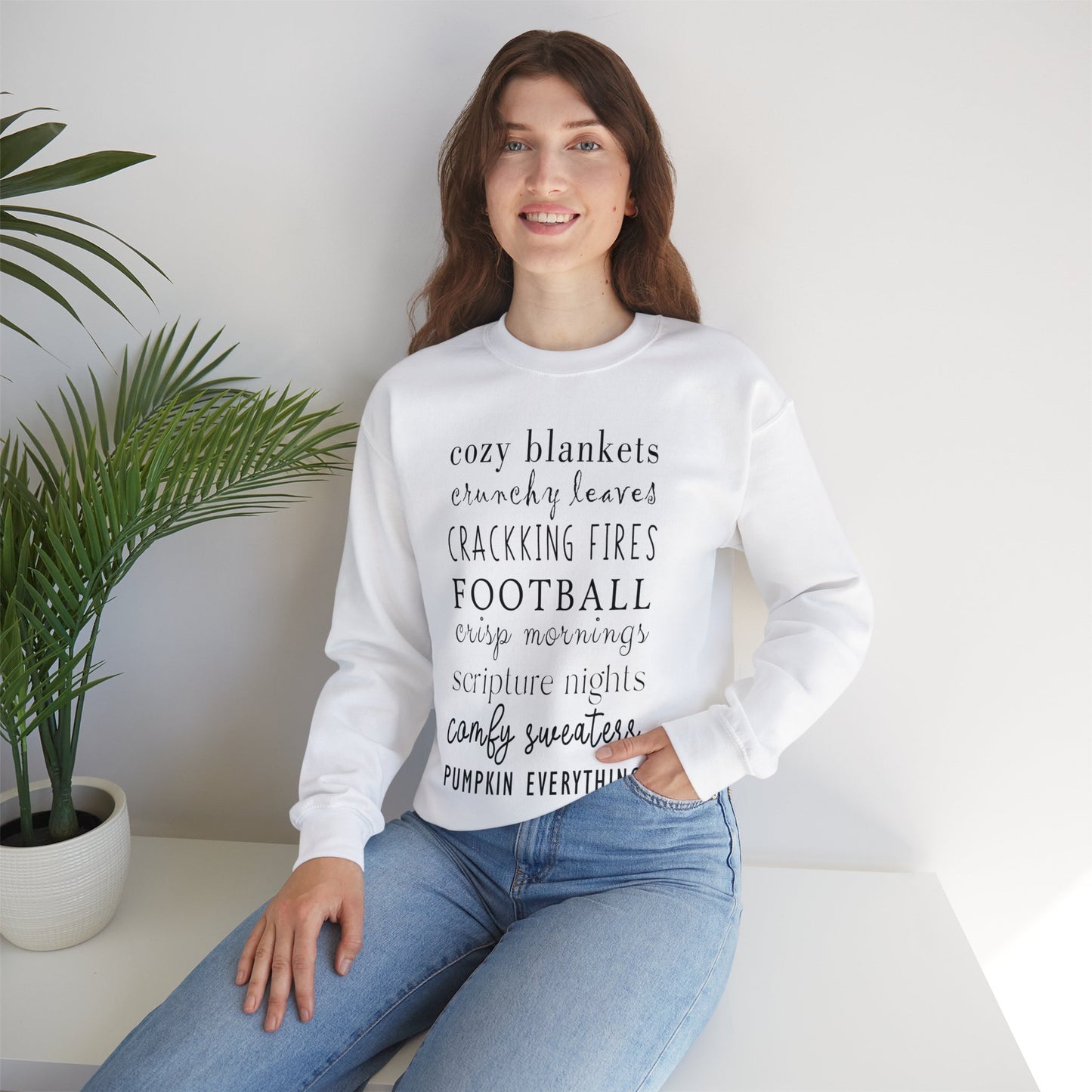 Fall Crewneck Sweatshirt For Women and Girls, Perfect For Religious Students, Bible Study Groups, Teachers, Perfect Gift For Christian Faith, Catholic School Gift & Faithful Individuals