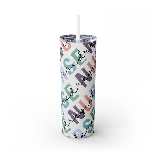 Skinny Tumbler with Straw, 20oz