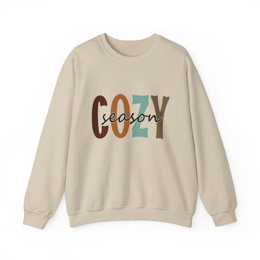 Fall Cozy Season Crewneck Sweatshirt For Women and Girls, Perfect For Religious Students, Bible Study Groups, Teachers, Perfect Gift For Christian Faith, Catholic School Gift & Faithful Individuals