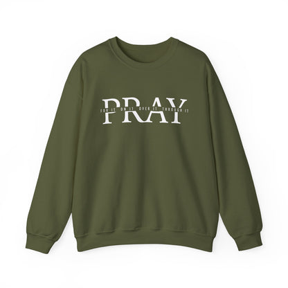 Pray For It Scripture Crewneck For Women, Perfect For Religious Students, Teachers, Perfect Gift For Christian Faith, Catholic School Gift & Faithful Individuals