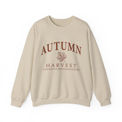 Fall Harvest Season Season Crewneck Sweatshirt For Women and Girls, Perfect For Religious Students, Bible Study Groups, Teachers, Perfect Gift For Christian Faith, Catholic School Gift & Faithful Individuals