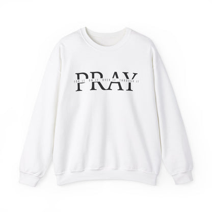 Pray For It Scripture Crewneck For Women, Perfect For Religious Students, Teachers, Perfect Gift For Christian Faith, Catholic School Gift & Faithful Individuals