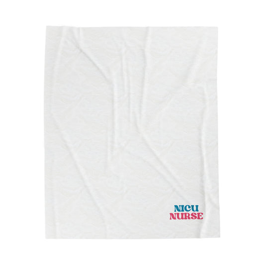 NICU Nurse Velveteen Plush Blanket