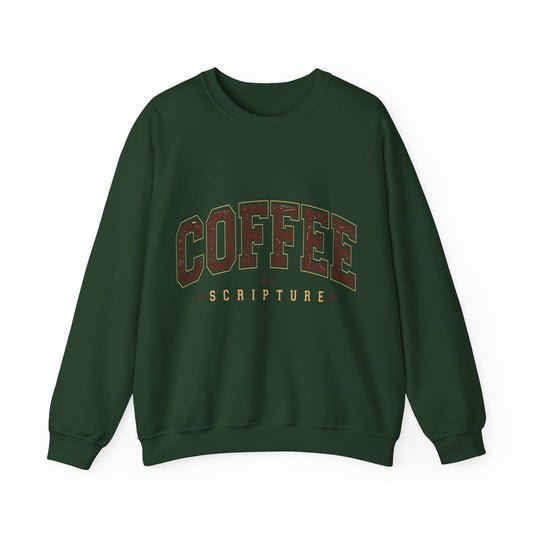 Fall Coffee and Scripture Crewneck Sweatshirt For Women and Girls, Perfect For Religious Students, Bible Study Groups, Teachers, Perfect Gift For Christian Faith, Catholic School Gift & Faithful Individuals