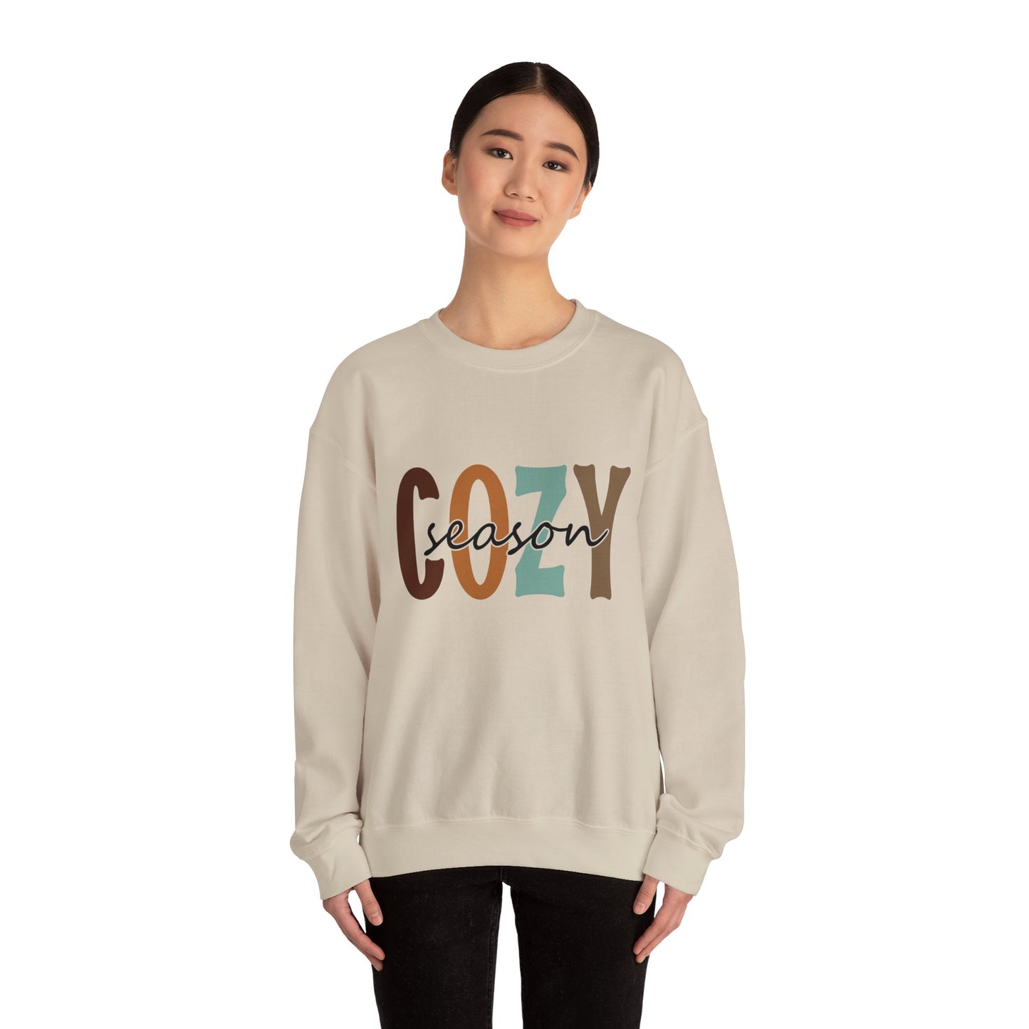 Fall Cozy Season Crewneck Sweatshirt For Women and Girls, Perfect For Religious Students, Bible Study Groups, Teachers, Perfect Gift For Christian Faith, Catholic School Gift & Faithful Individuals