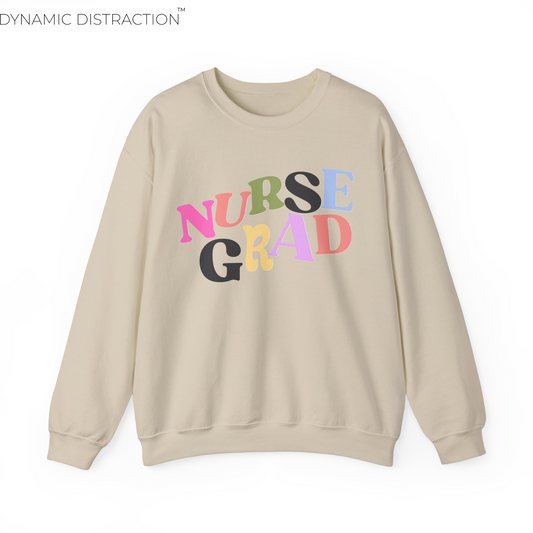 Nurse Grad Crewneck Sweatshirt, Perfect For Nurse Week, Students, Nurse Graduates, Registered Nurses, ER Nurses, Paediatric, Oncology, NICU, Nurse Retirement, Perfect Cozy Sweater For Thanksgiving Or Christmas & Holidays