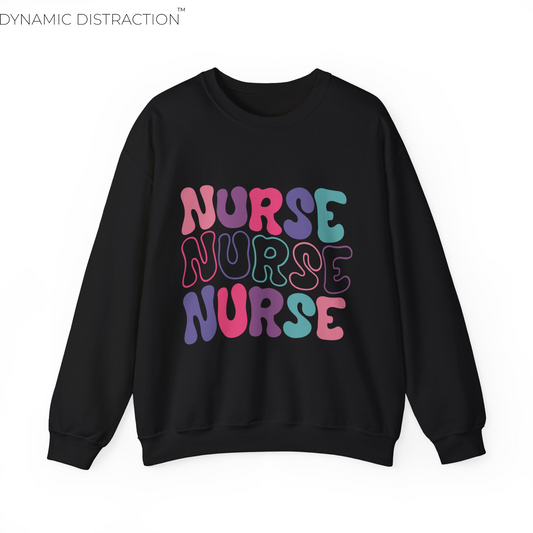 Trendy Nurse Crewneck Sweatshirt, Perfect For Nurse Week, Students, Nurse Graduates, Registered Nurses, ER Nurses, Paediatric, Oncology, NICU, Nurse Retirement, Perfect Cozy Sweater For Thanksgiving Or Christmas & Holidays