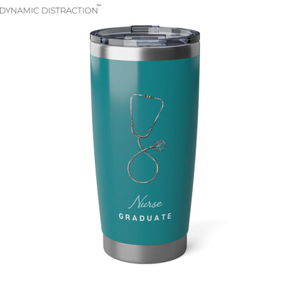 Graduate Nurse Tumbler 20oz, Perfect For Nurse Week, Students, Registered Nurse, ER, Pediatric, Oncology, NICU, Nurse Retirement - BPA Free, Stainless Steel