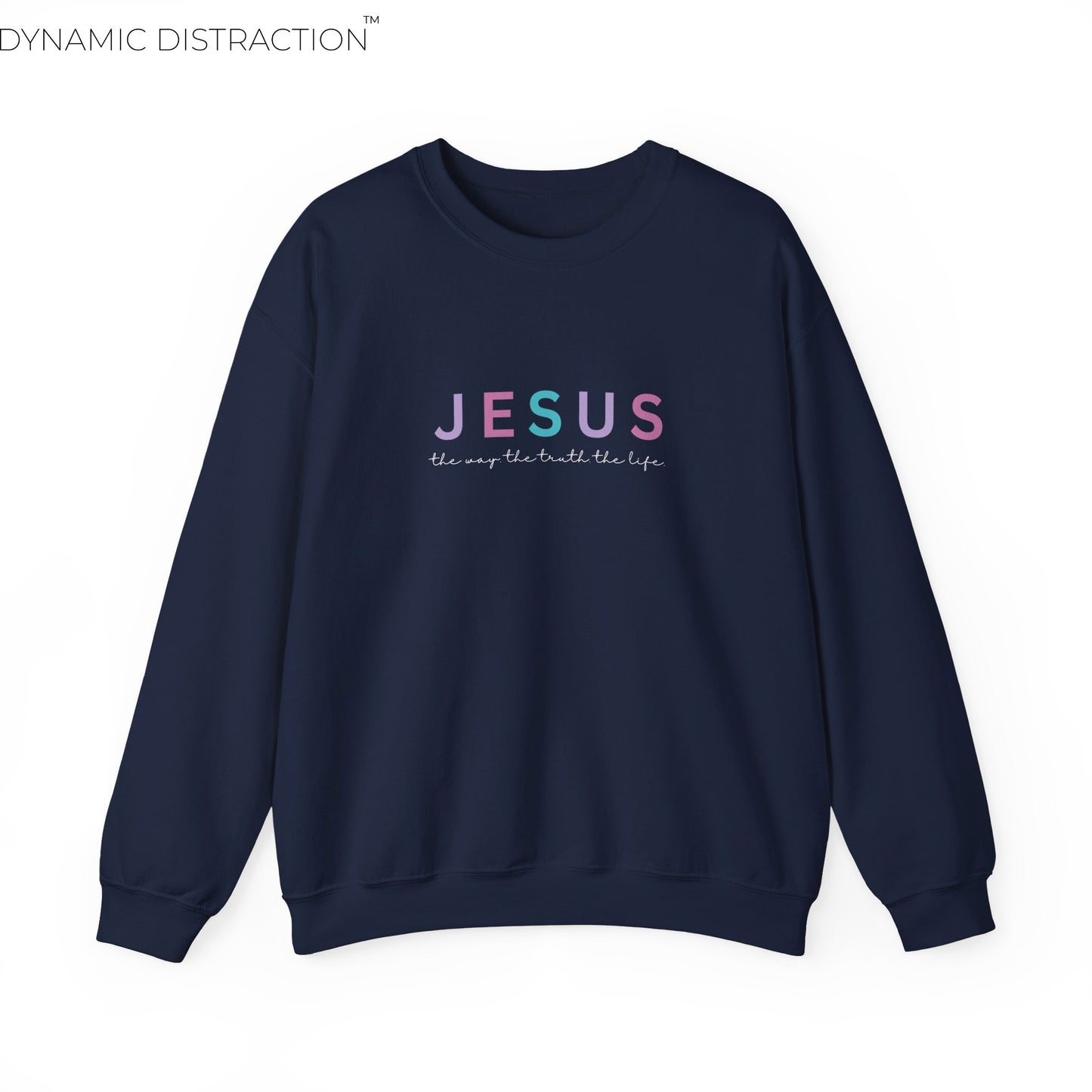 Jesus Scripture Crewneck For Women, Perfect For Religious Students, Teachers, Perfect Gift For Christian Faith, Catholic School Gift & Faithful Individuals
