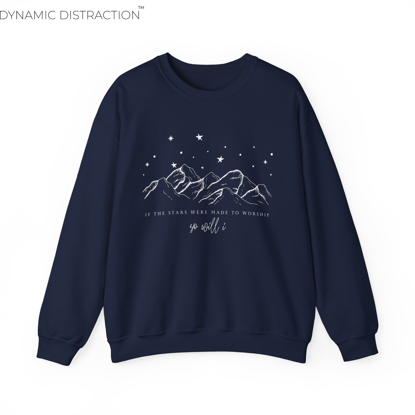 If The Stars Were Made To Worship Scripture Crewneck For Women, Perfect For Religious Students, Teachers, Perfect Gift For Christian Faith, Catholic School Gift & Faithful Individuals